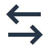 Arrow left right line