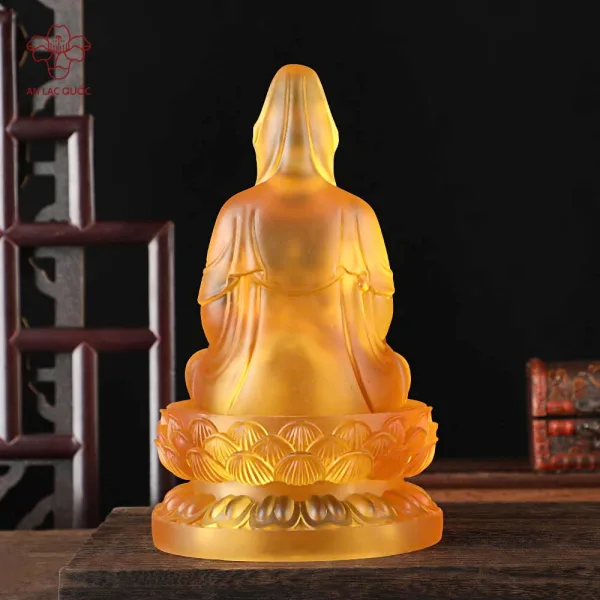 Tượng Phật Bà Quan Âm Lưu Ly Cao Cấp - Hình ảnh 6