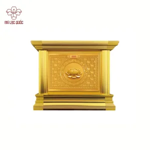 Hộc tro cốt dập nổi Viên Mãn (ở giữa có phụ kiện hoa sen) loại một huyệt vị