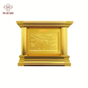 Họa tiết Tiên Hạc dập nổi liền khối loại đơn hộc
