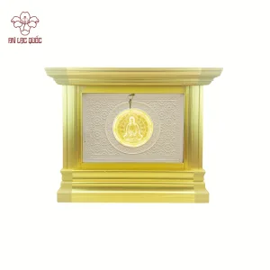 Hộc tro cốt dập nổi Viên Mãn (ở giữa có tượng Phật lưu ly) loại một huyệt vị