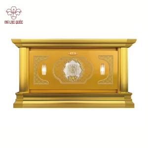 Hộc tro cốt dập nổi liền khối Phúc Các loại 2 huyệt vị